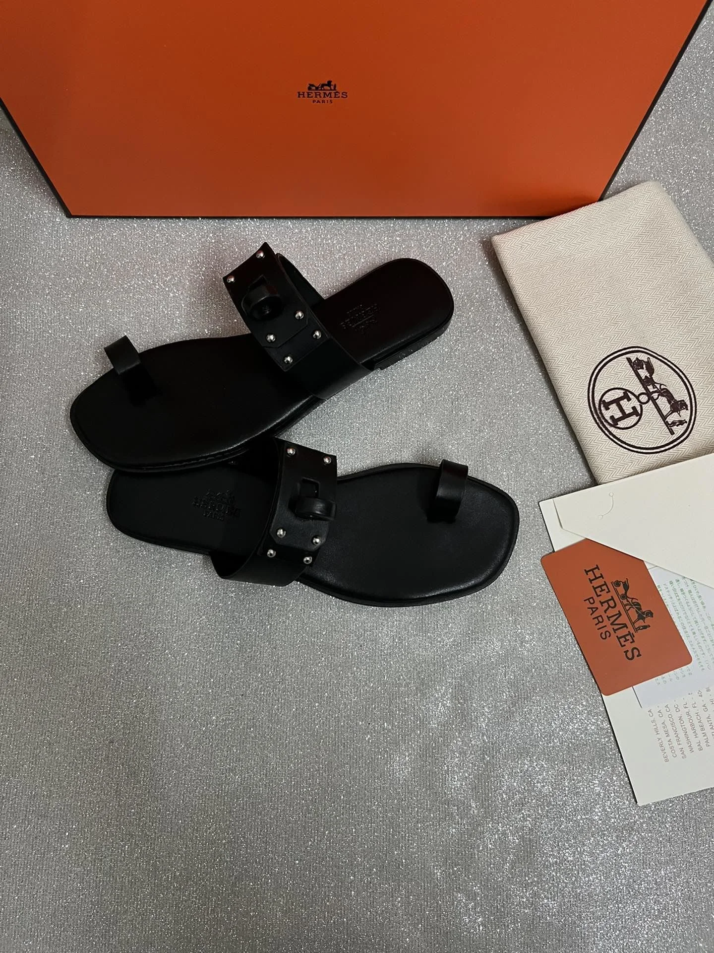 Sustainable Hermes Slippers 26419