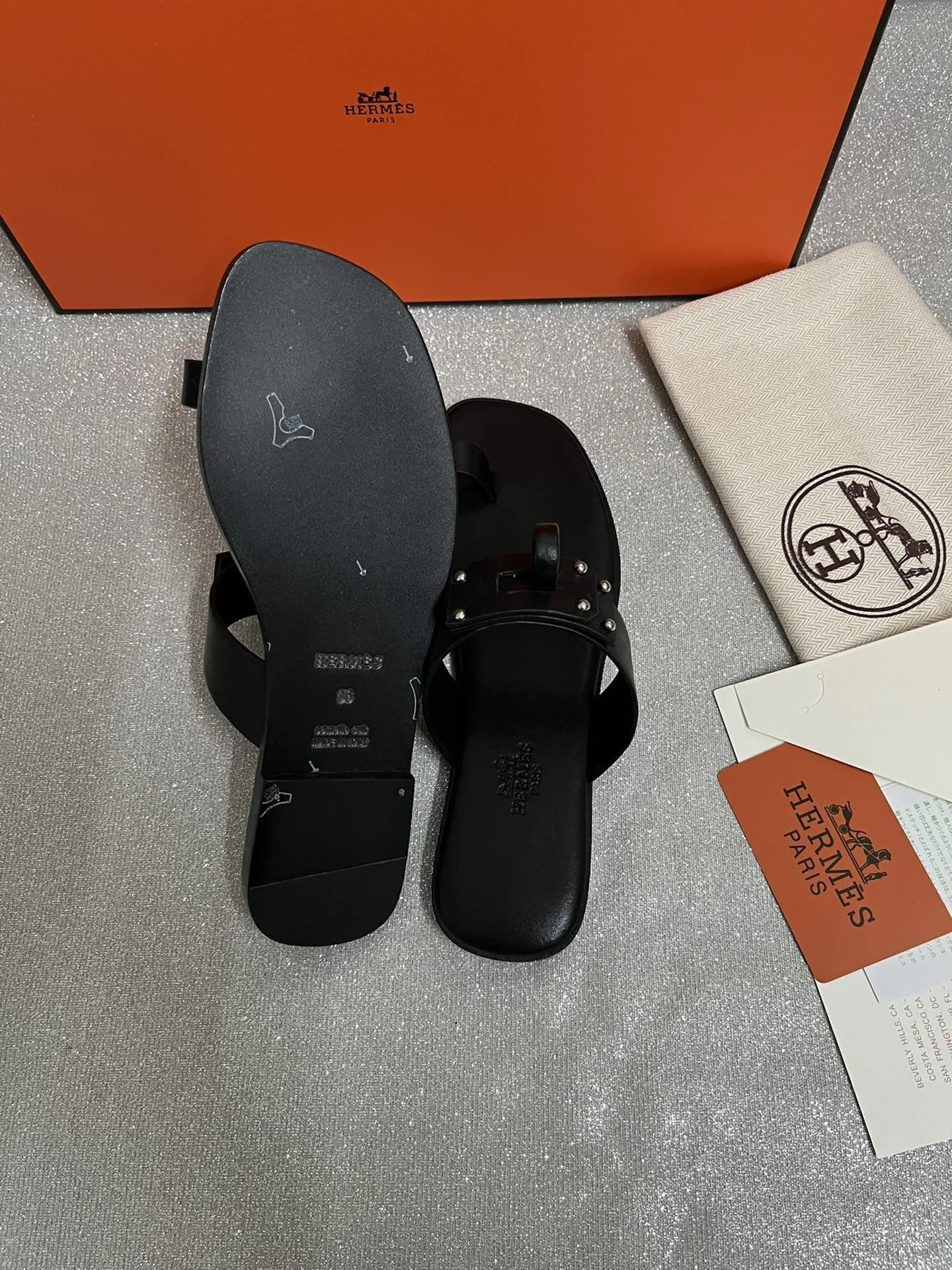 Sustainable Hermes Slippers 26419