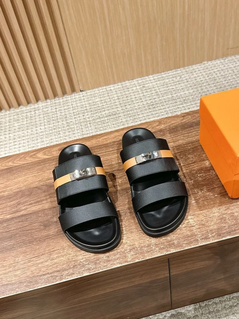 Vibrant Hermes Slippers 26363
