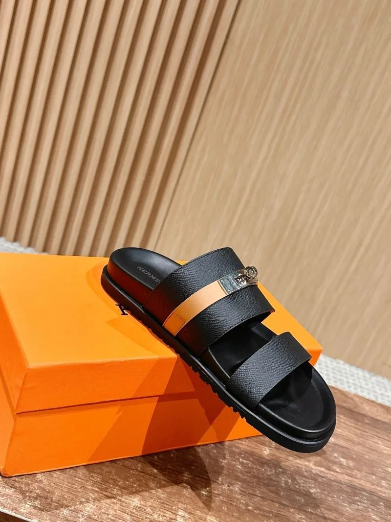 Vibrant Hermes Slippers 26363