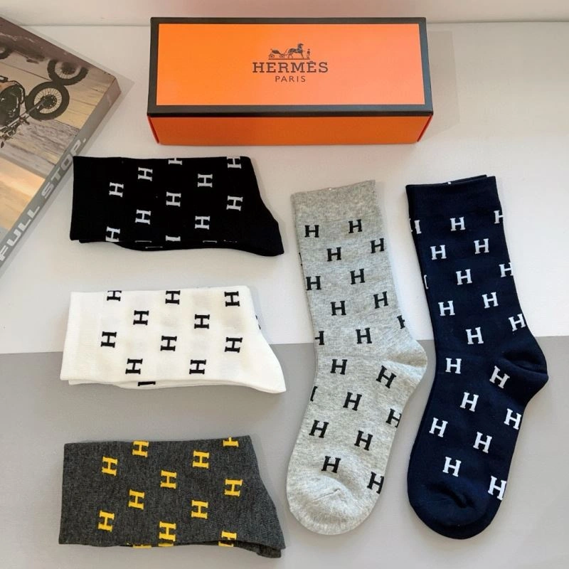 Packable Hermes Socks 273090