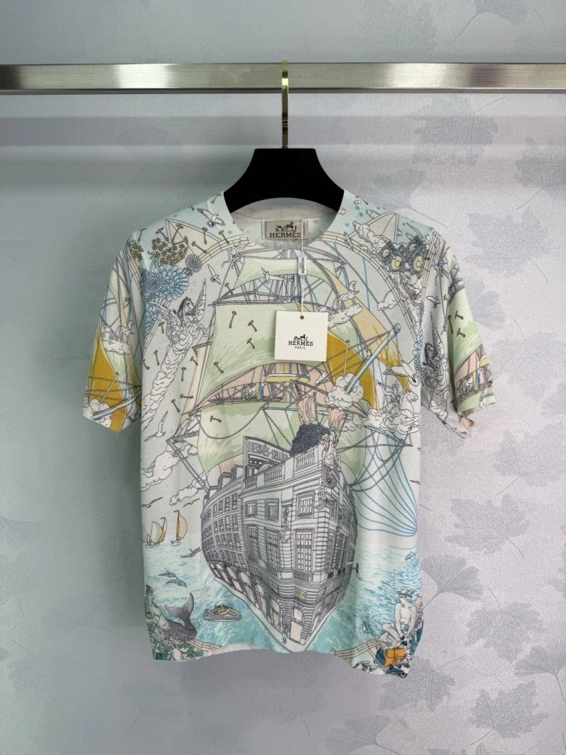 Hermes T-Shirts Breathable 129477