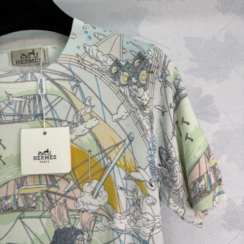 Hermes T-Shirts Breathable 129477