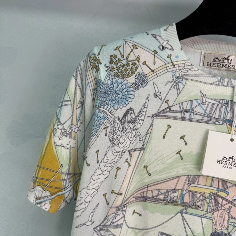 Hermes T-Shirts Breathable 129477