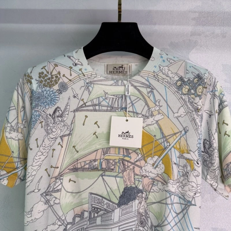 Hermes T-Shirts Breathable 129477