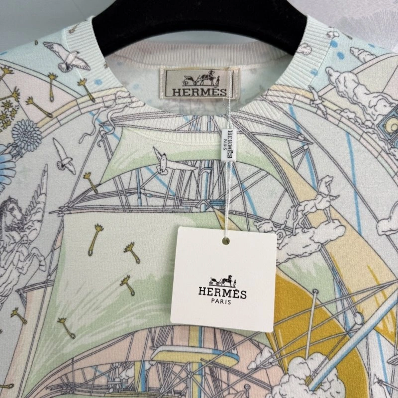 Hermes T-Shirts Breathable 129477