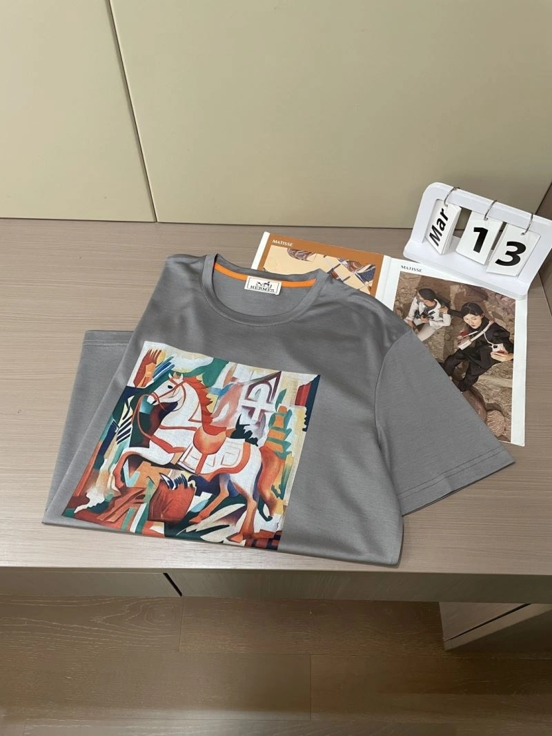 Hermes T-Shirts Stretchable 129773