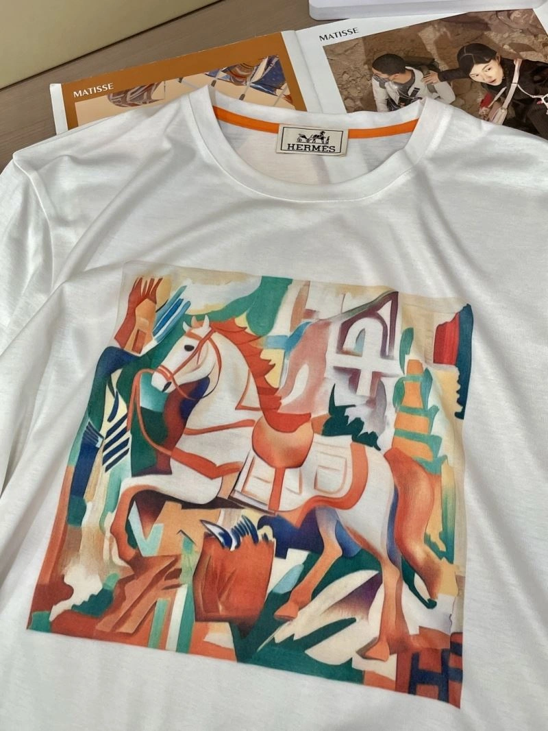 Hermes T-Shirts Stretchable 129773