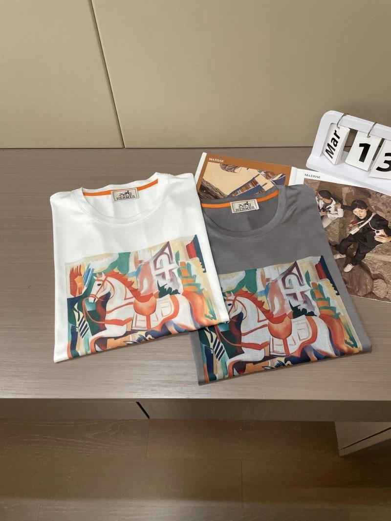 Hermes T-Shirts Stretchable 129773