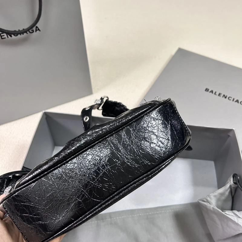Le Cagole Half-Moon Dumpling Bag - Diamond Buckle Black XS RelaxedFit 78818