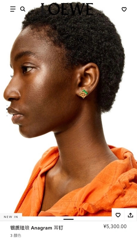 Loewe Earrings ZipUp 212587