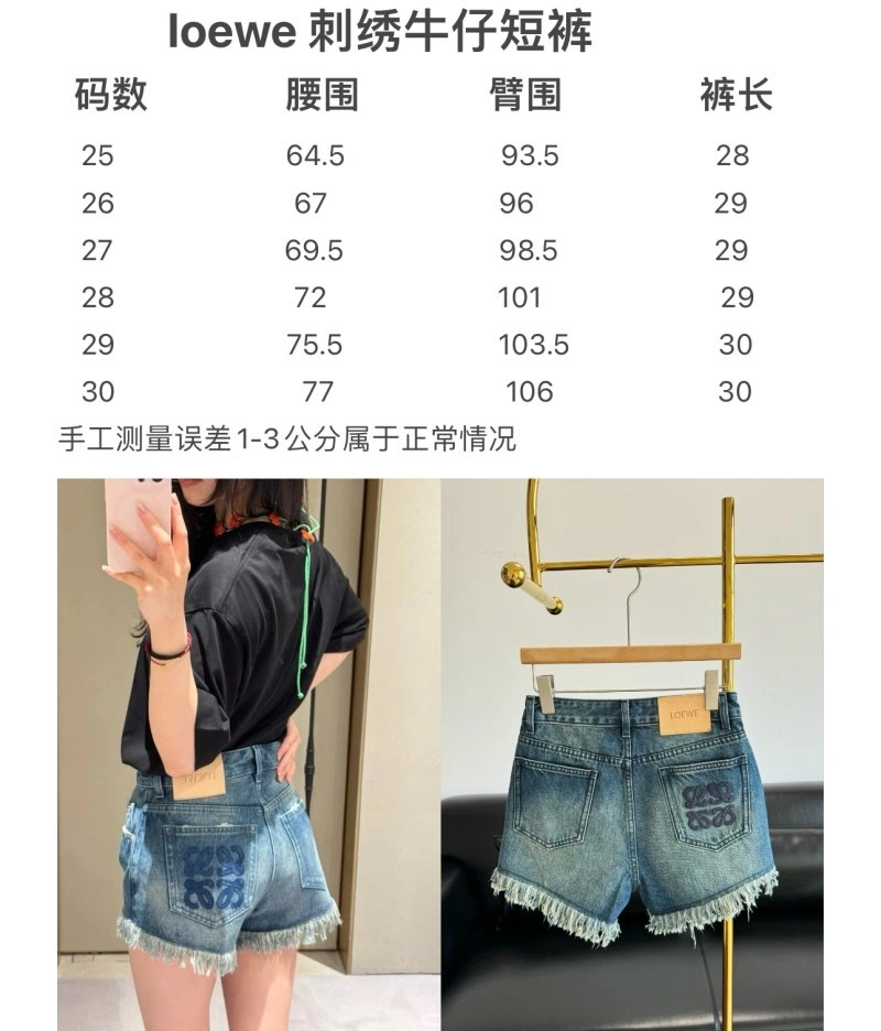 Casual Loewe Short Pants 149724