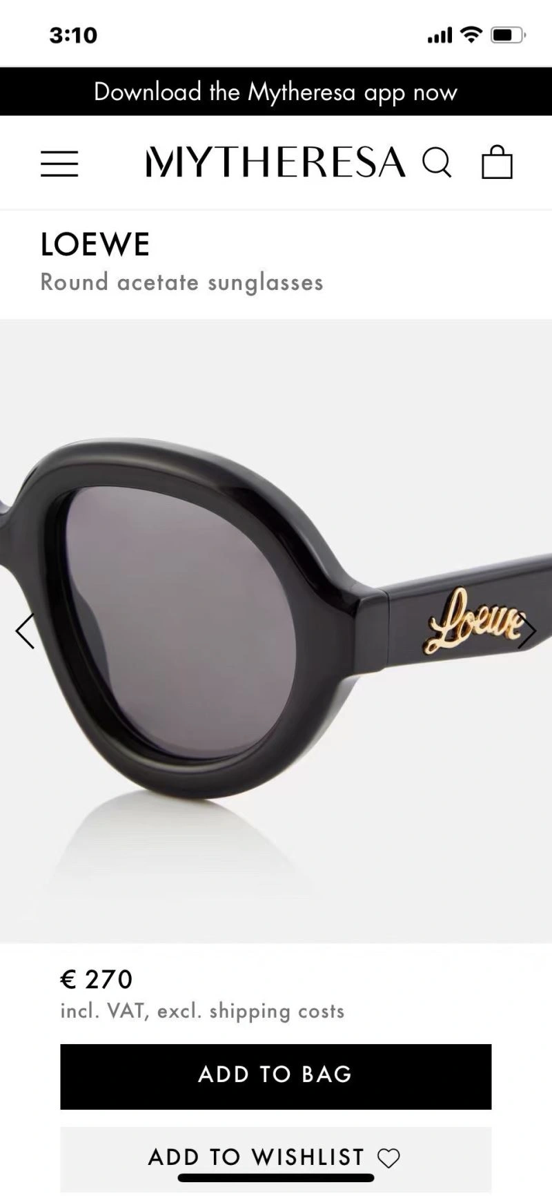 Loewe Sunglasses Supportive 280338