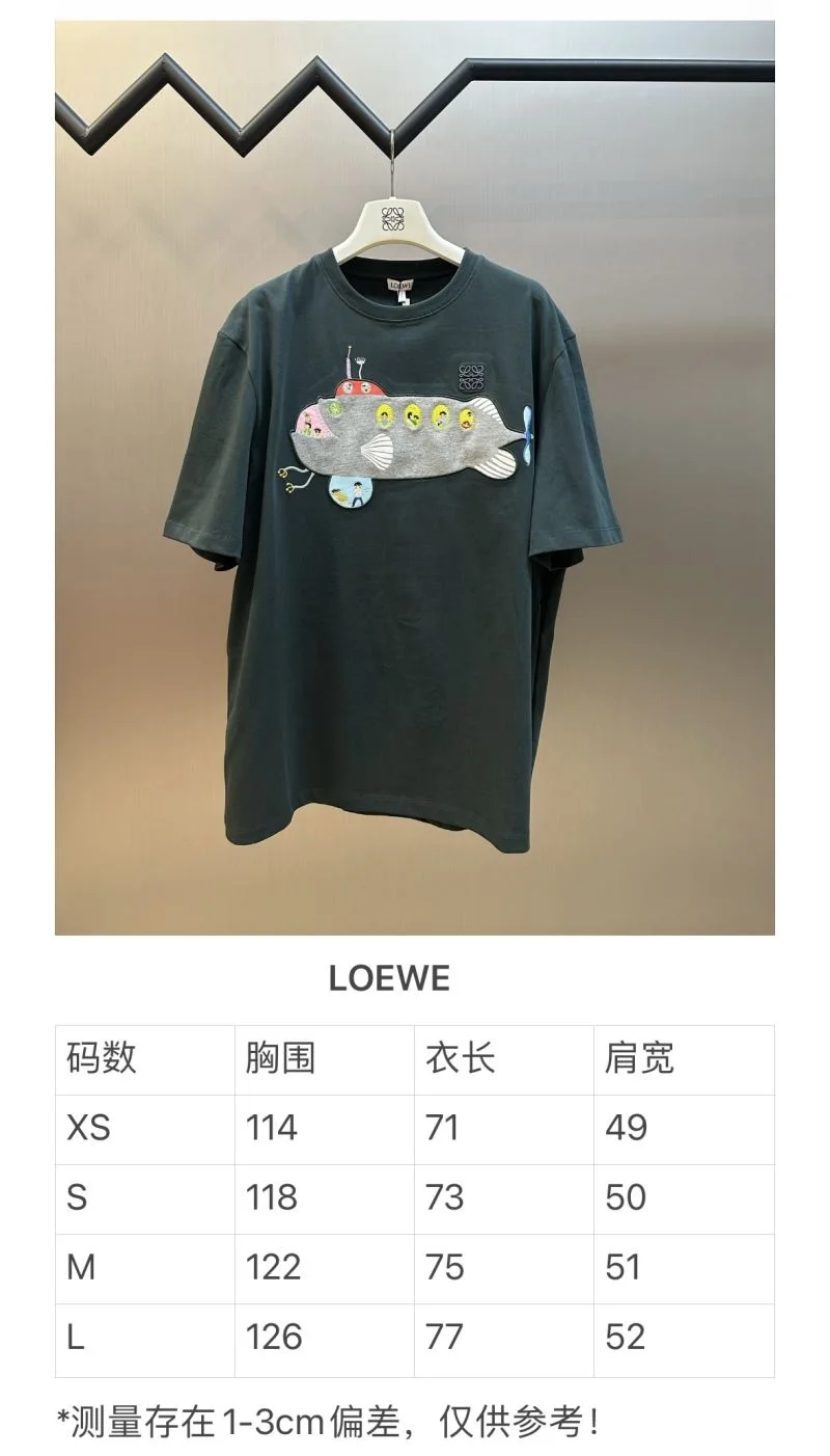 Loewe T-Shirts Durable 163710
