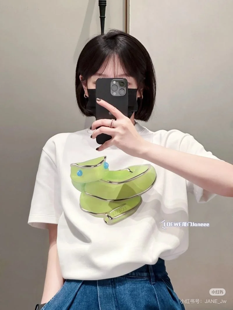 Loewe T-Shirts Breathable 163666