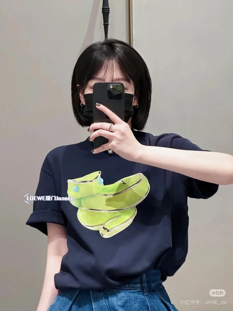 Loewe T-Shirts Breathable 163666