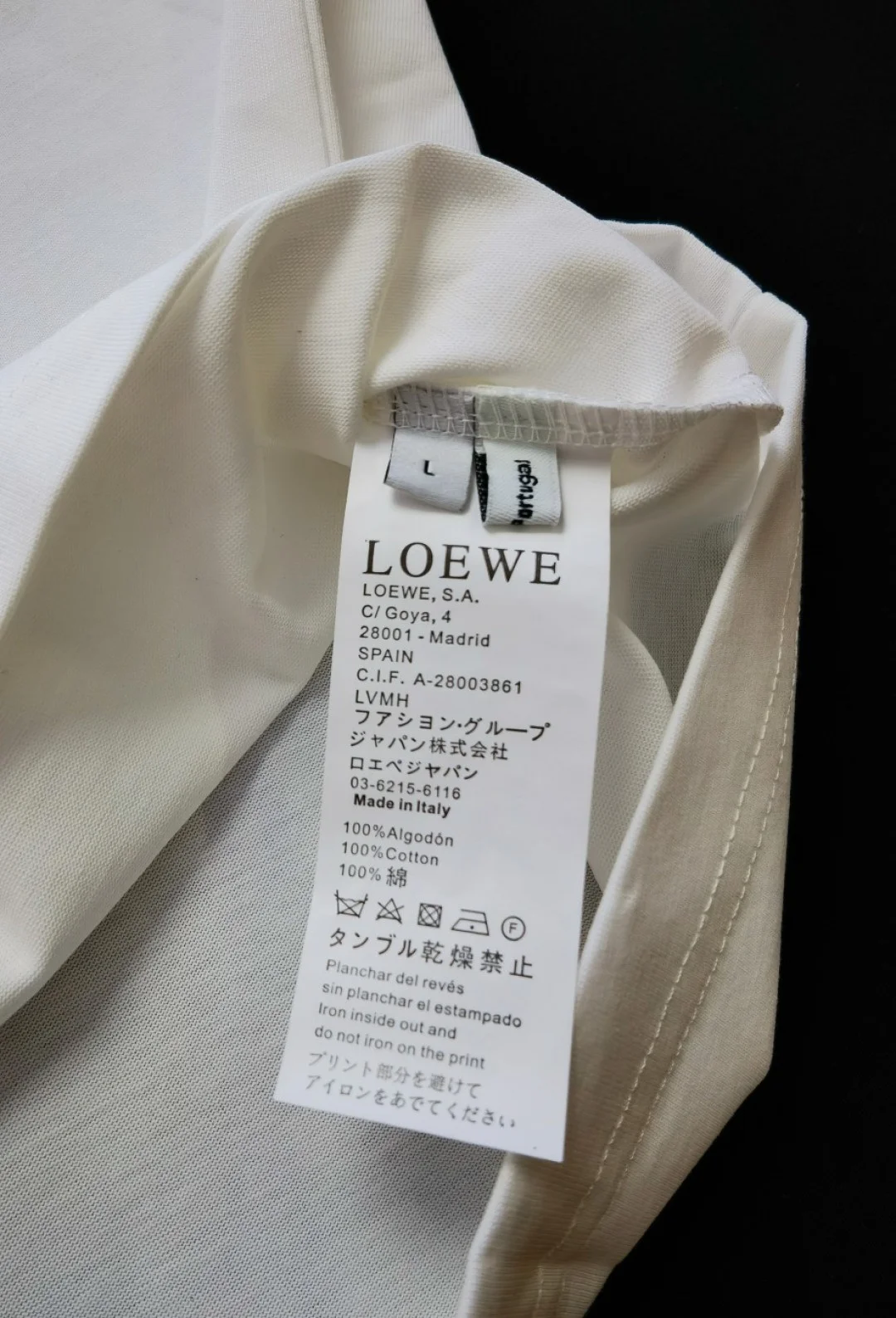 Loewe T-Shirts Tailored 164134