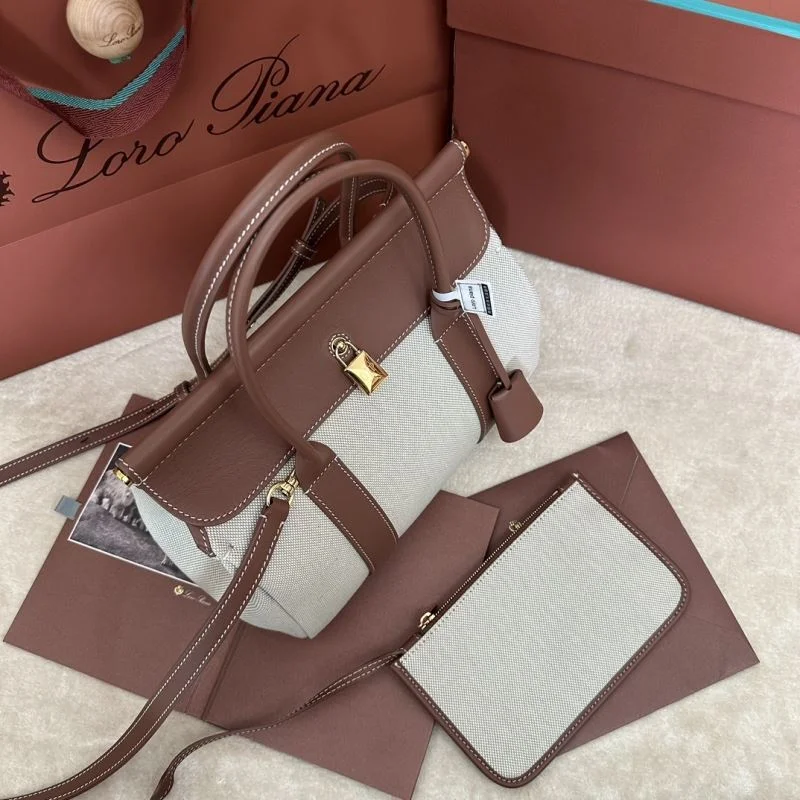 OdorResistant Loro Piana Top Handle Bags 43825