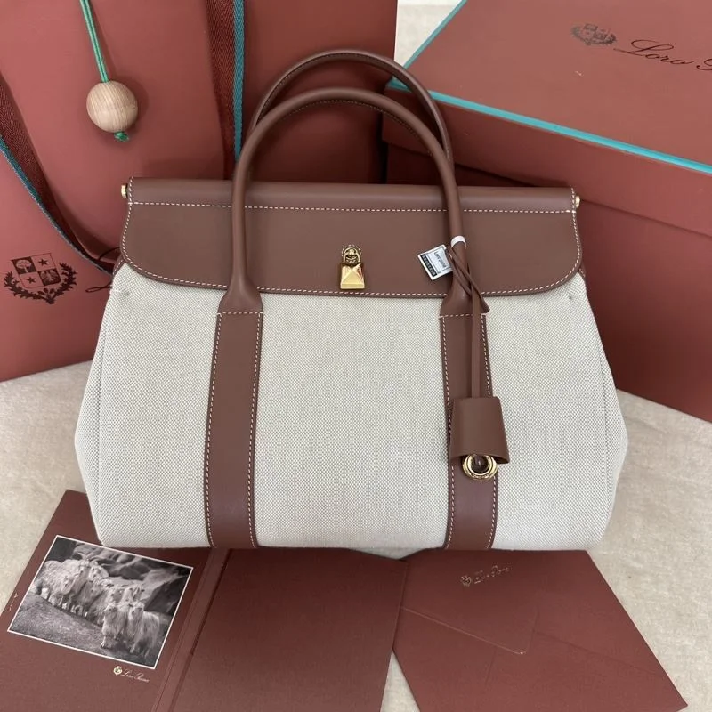 Soft Loro Piana Top Handle Bags 43843
