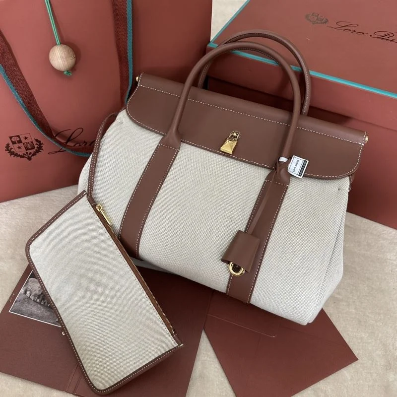 Soft Loro Piana Top Handle Bags 43843