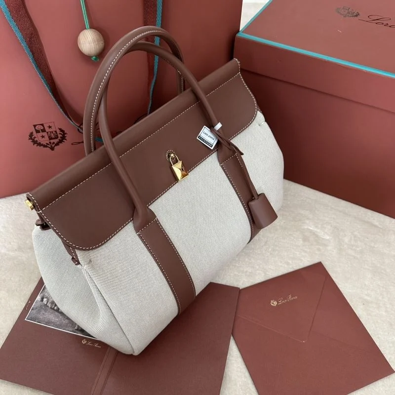 Soft Loro Piana Top Handle Bags 43843