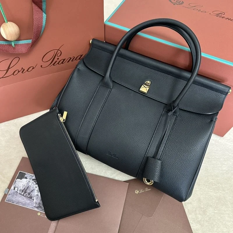 Neat Loro Piana Top Handle Bags 43637