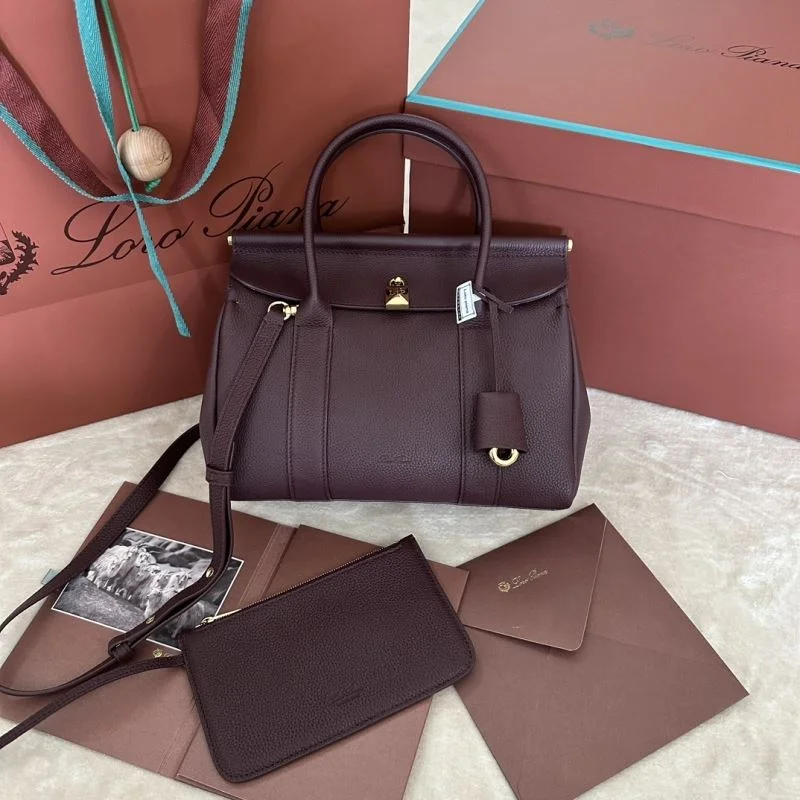 Vibrant Loro Piana Top Handle Bags 43589