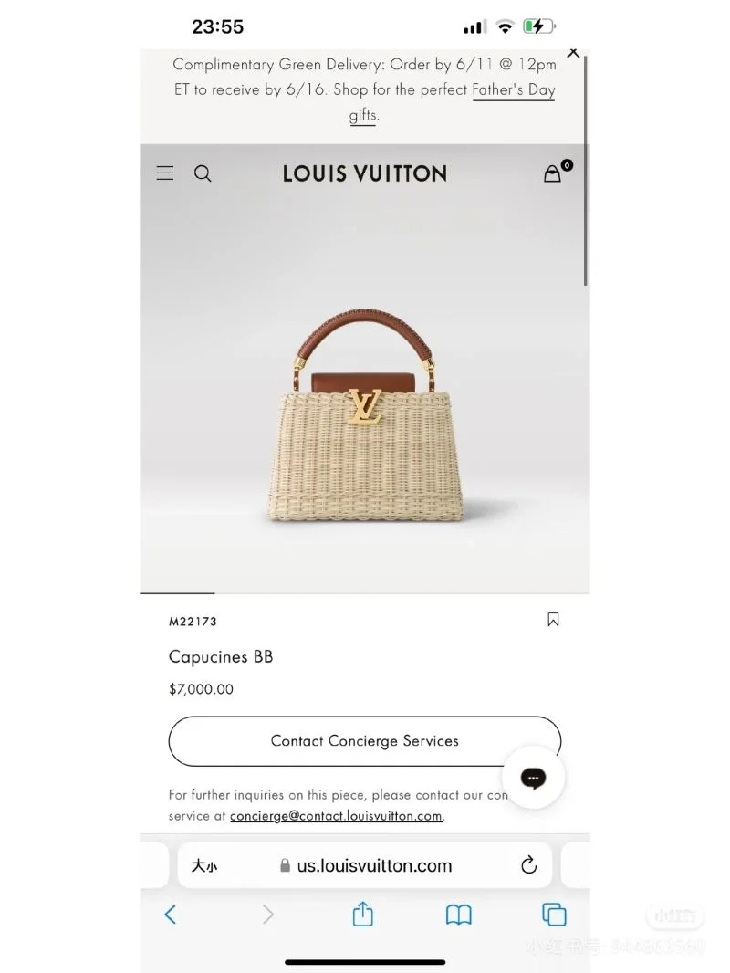 Casual Louis Vuitton Capucines BB Bags 41351