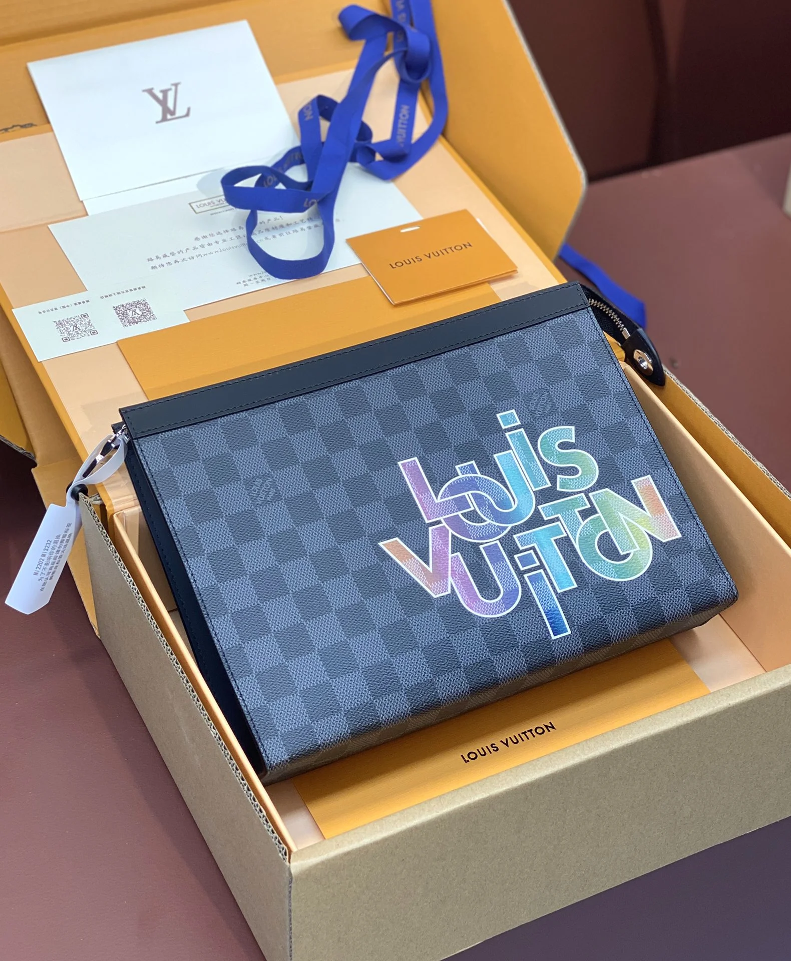 Louis Vuitton Clutch Bags Colorful 56299