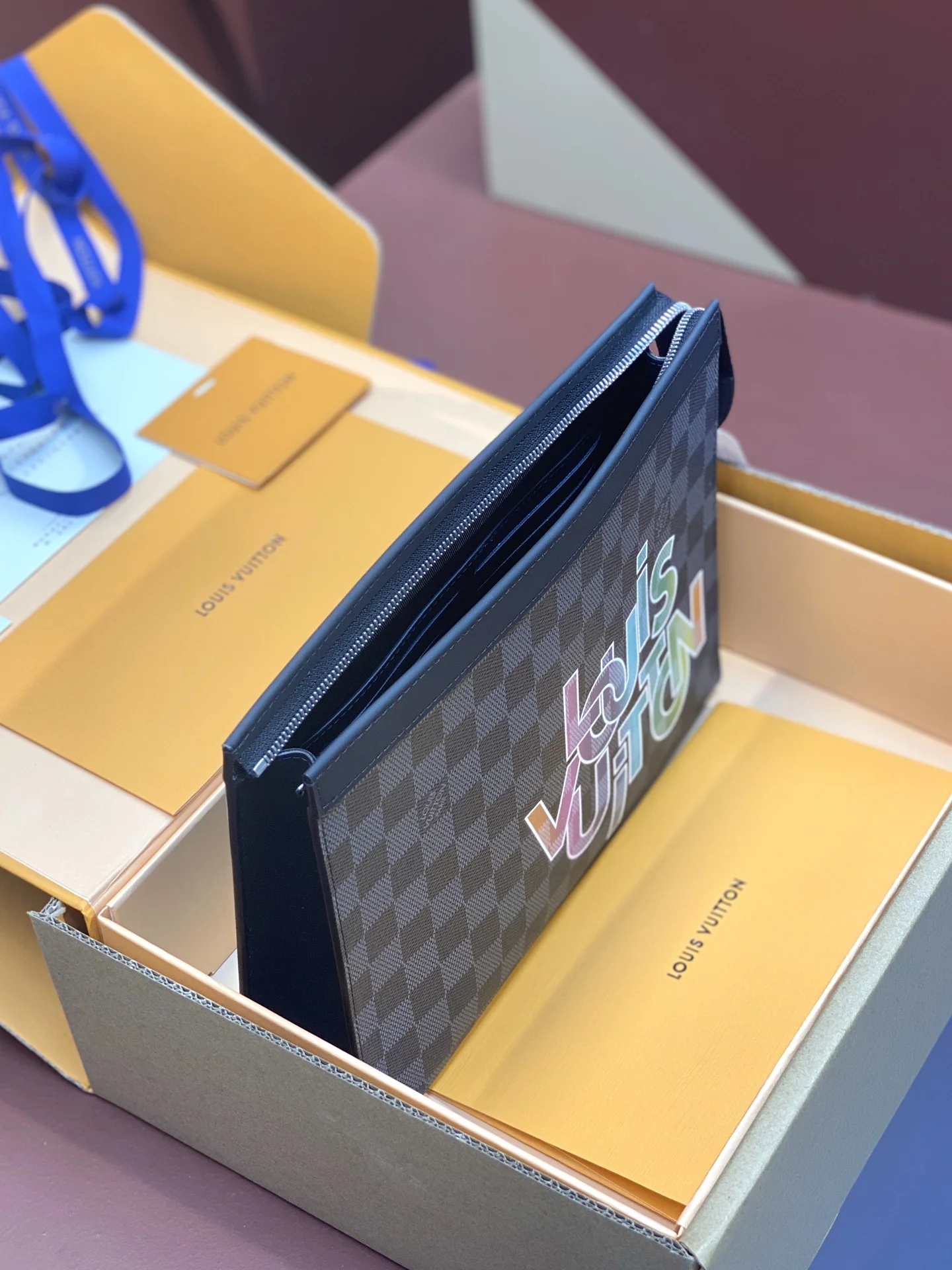 Louis Vuitton Clutch Bags Colorful 56299
