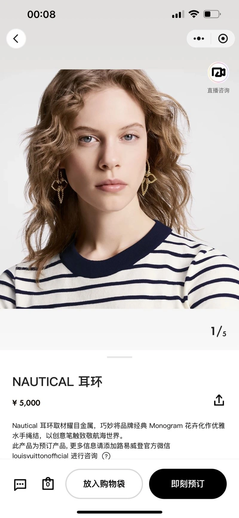 Timeless Louis Vuitton Earrings 251269
