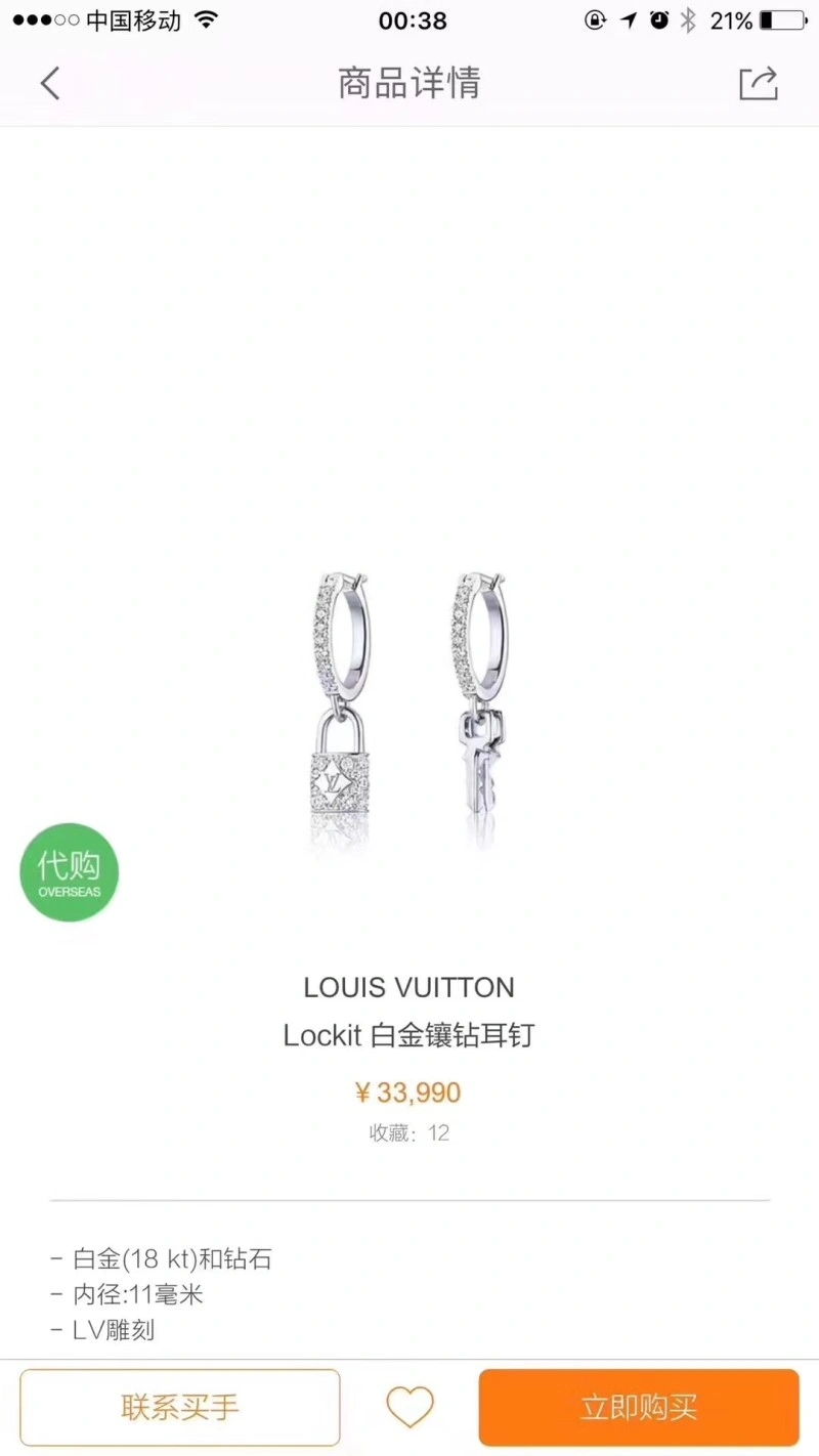 Stretchable Louis Vuitton Earrings 248005