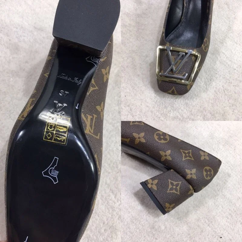 WrinkleFree Louis Vuitton Heeled Shoes 31256