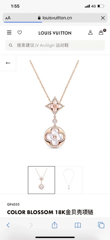 Louis Vuitton Necklaces Flexible 250897