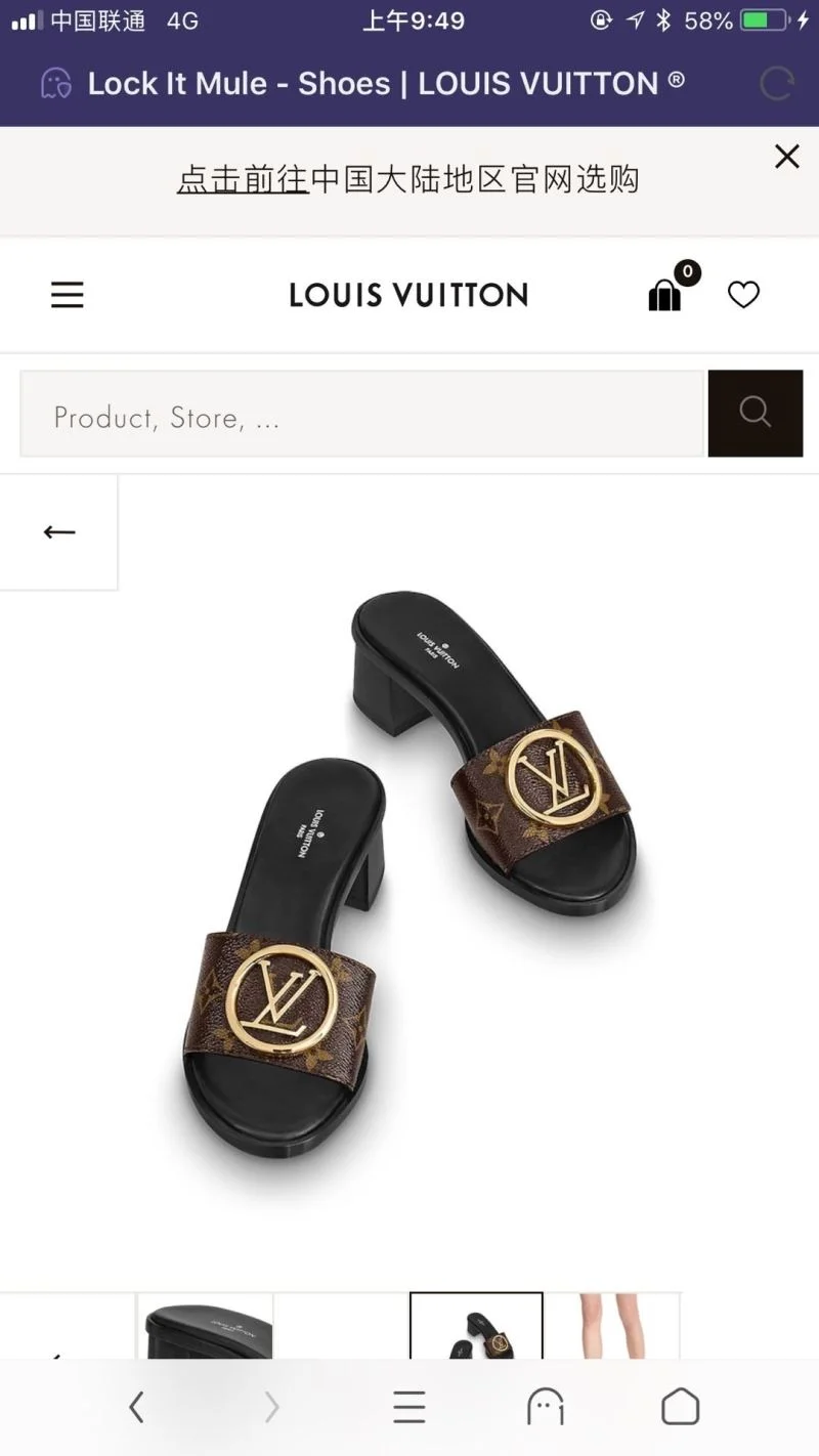 Classic Louis Vuitton Slippers 31120