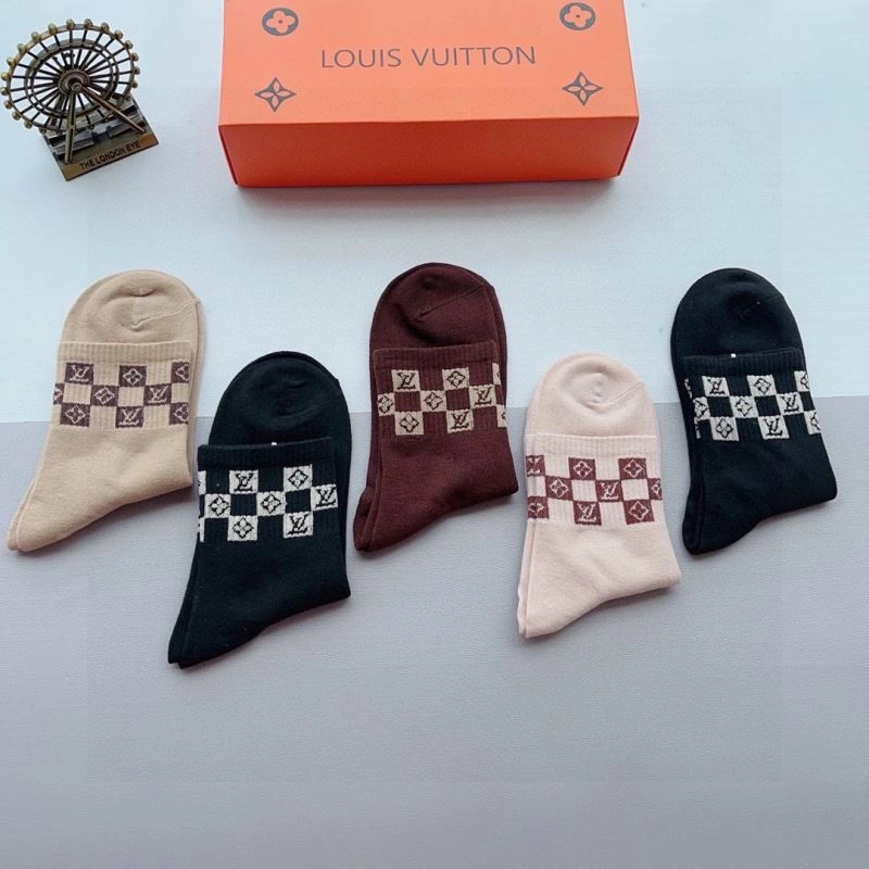 SmoothTexture Louis Vuitton Socks 273204