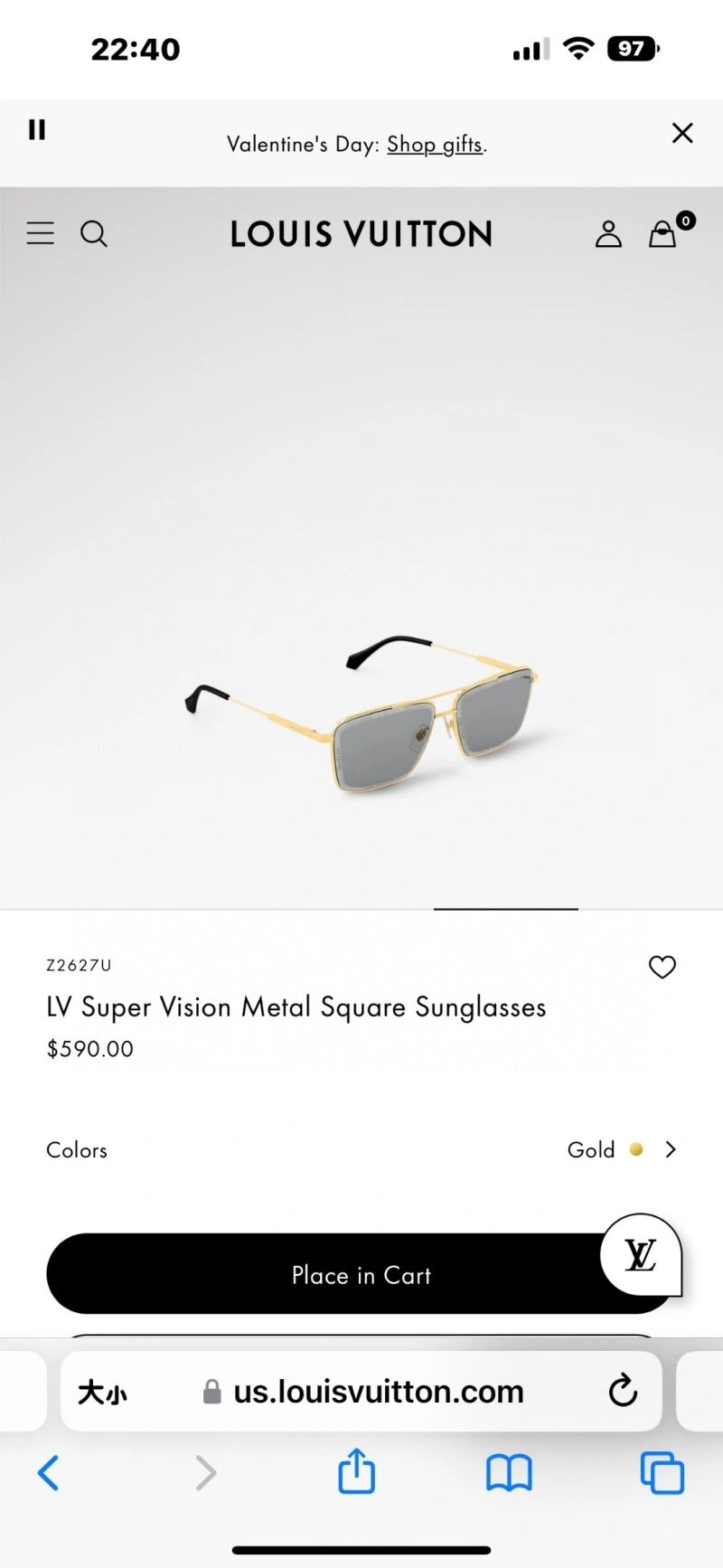 GoodFit Louis Vuitton Sunglasses 281149