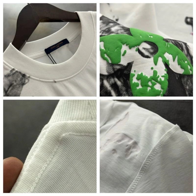 Louis Vuitton T-Shirts Breathable 137157