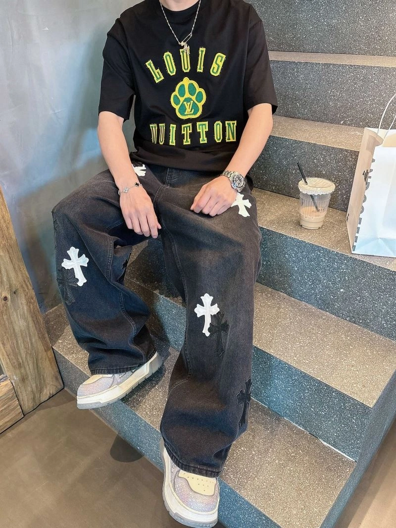 Louis Vuitton T-Shirts Breathable 133465