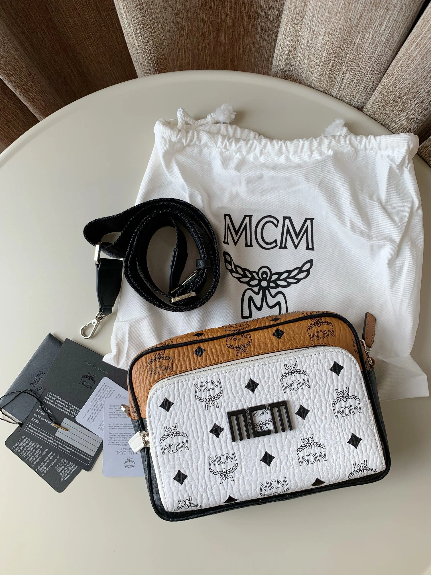 Stretchable MCM Satchel Bags 90464