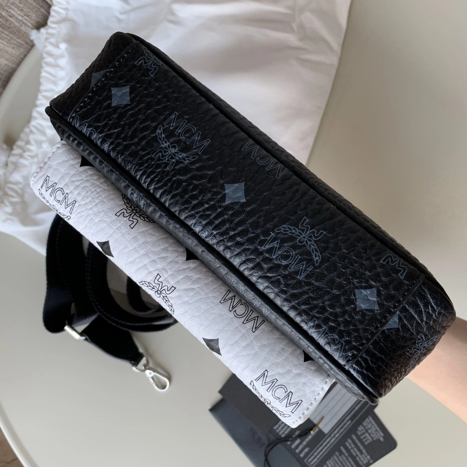 Stretchable MCM Satchel Bags 90464