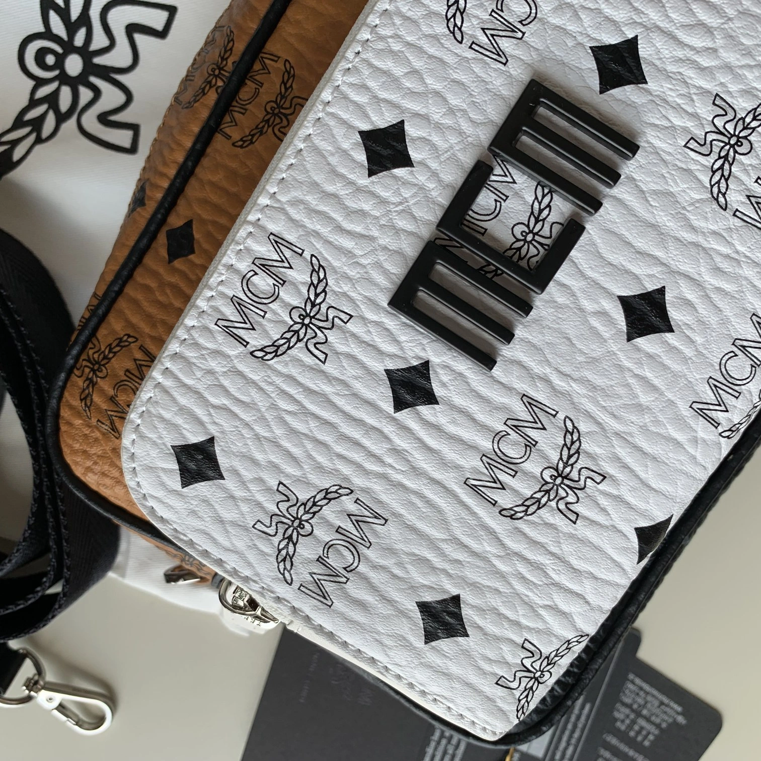 Stretchable MCM Satchel Bags 90464