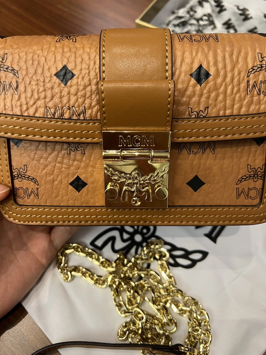 MCM Satchel Bags Sustainable 90453