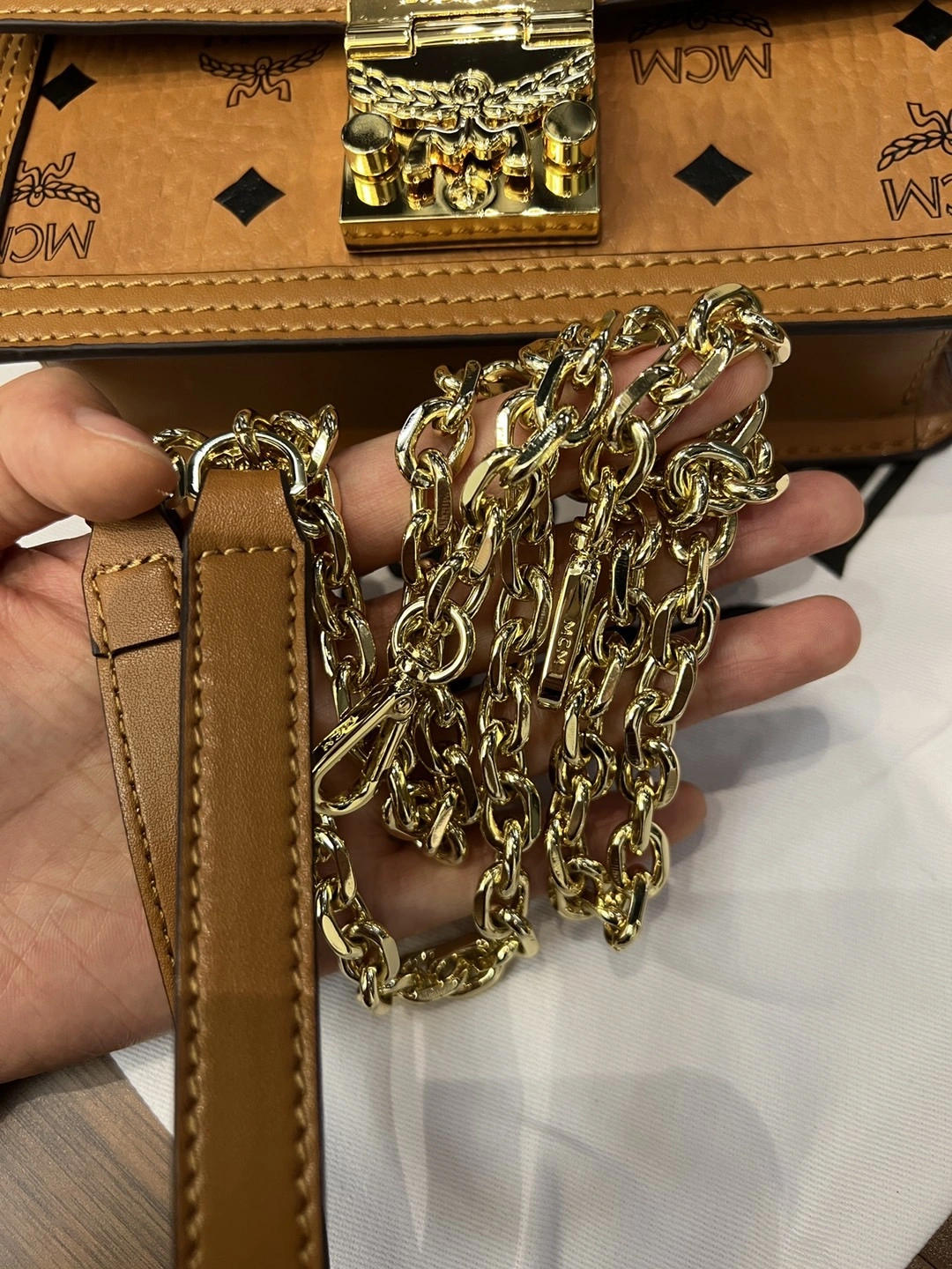 MCM Satchel Bags Sustainable 90453