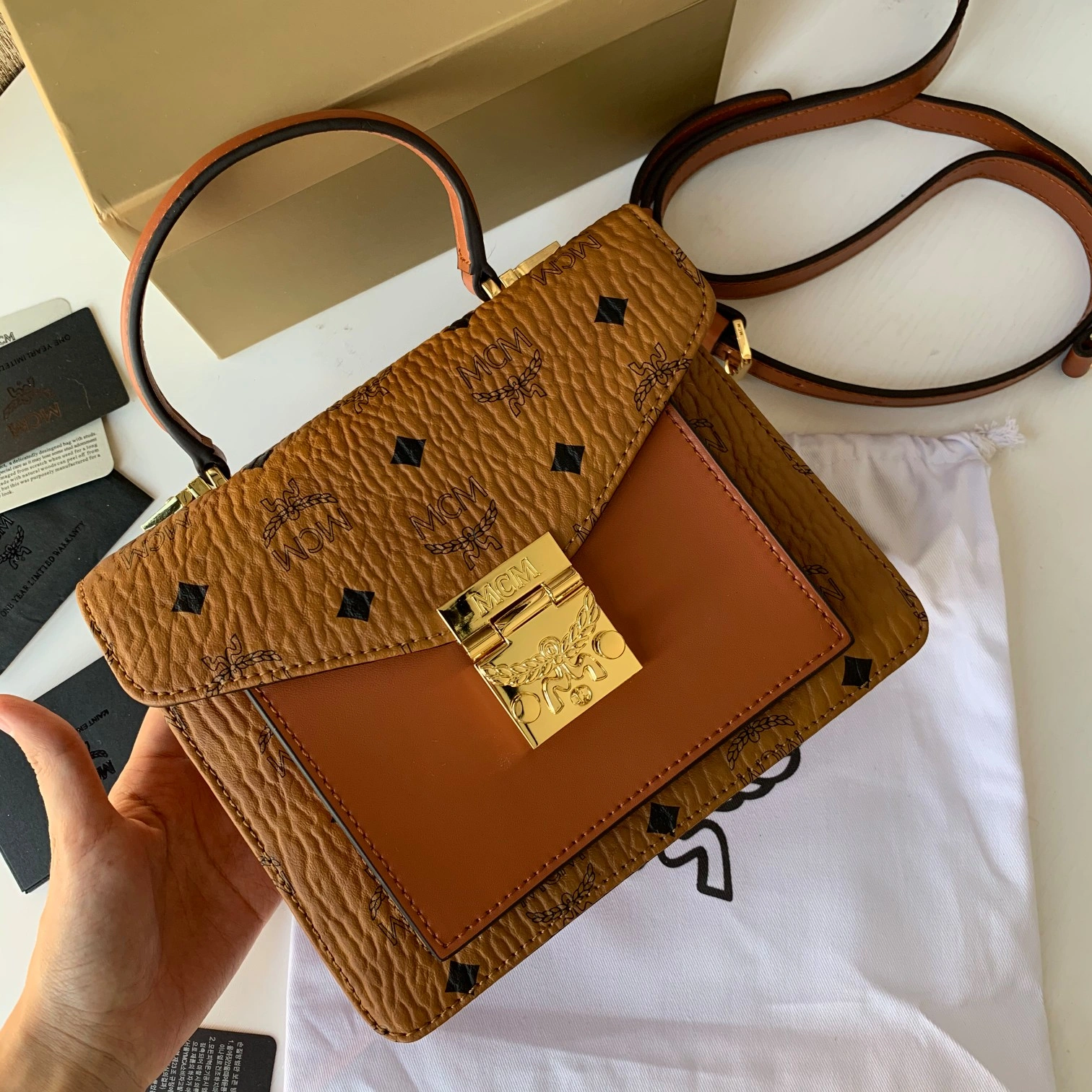 WellDesigned MCM Top Handle Bags 90419