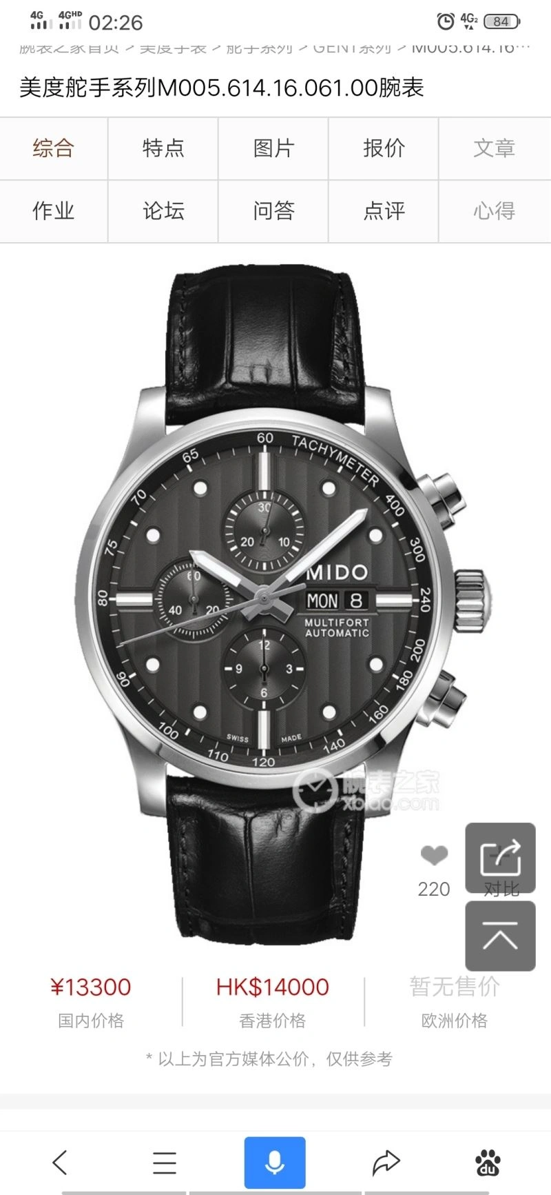 Classic MIDO Watches 190093