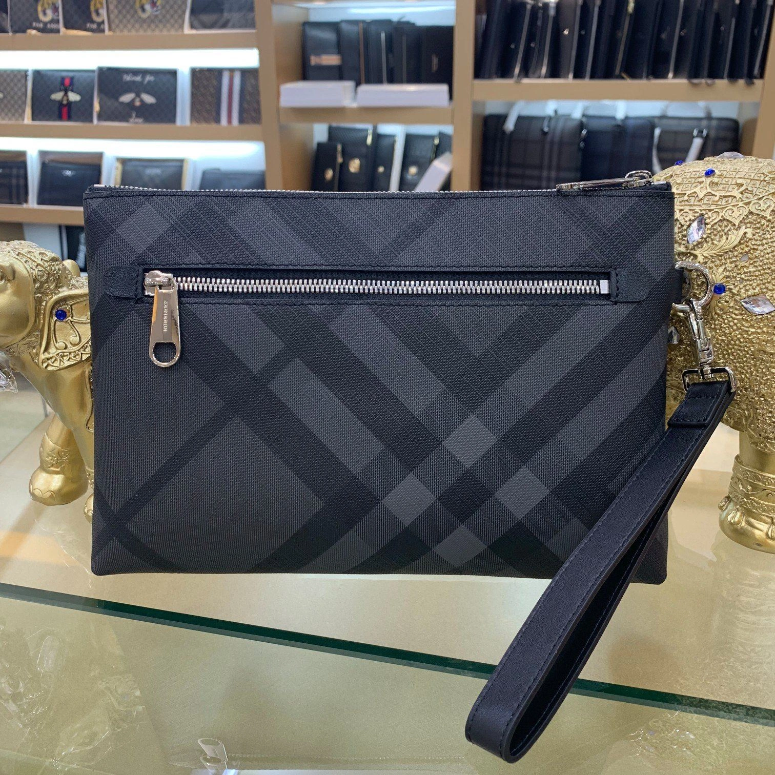 WrinkleFree Mens Burberry Clutch Bags 92293