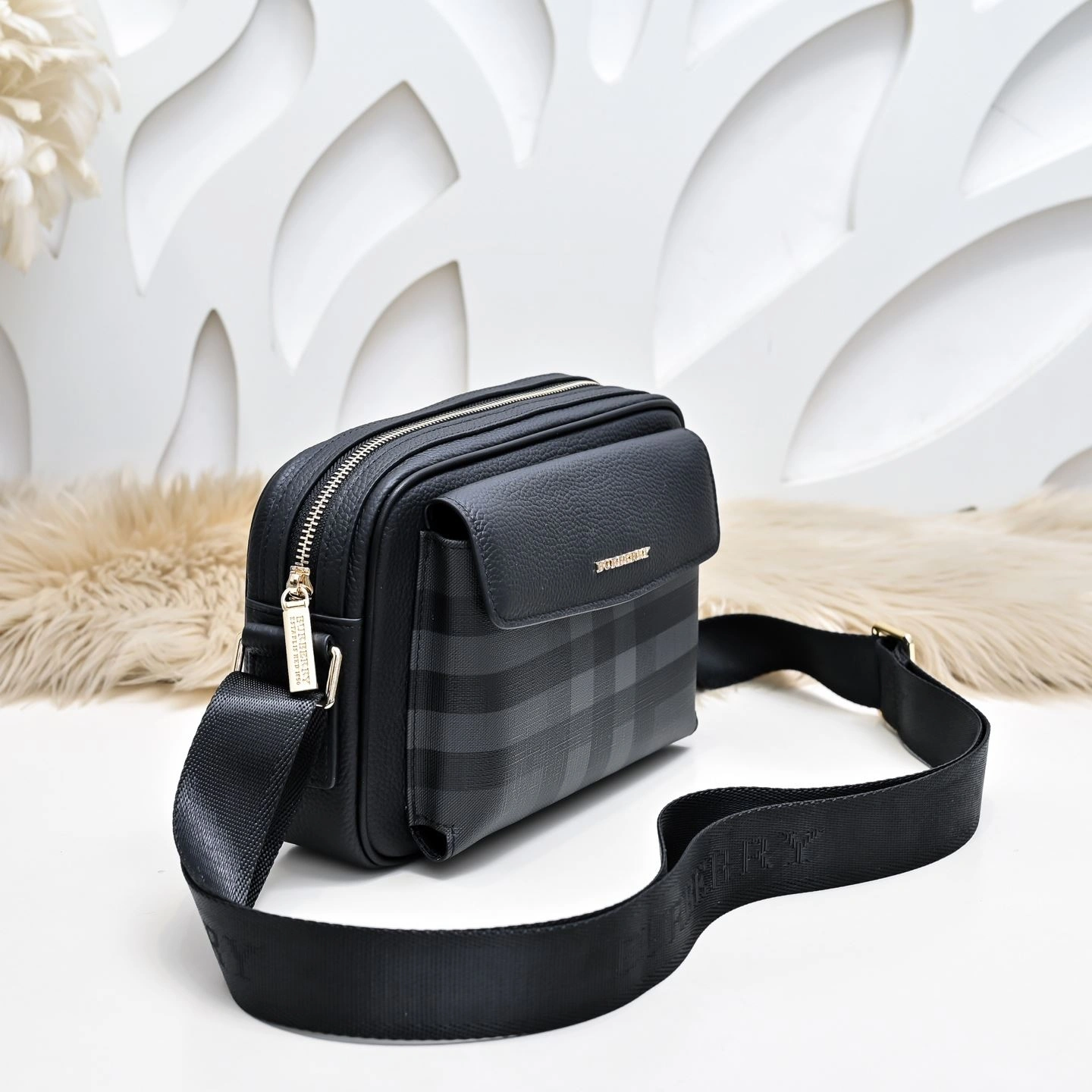 Mens Burberry Satchel Bags SmoothTexture 91261
