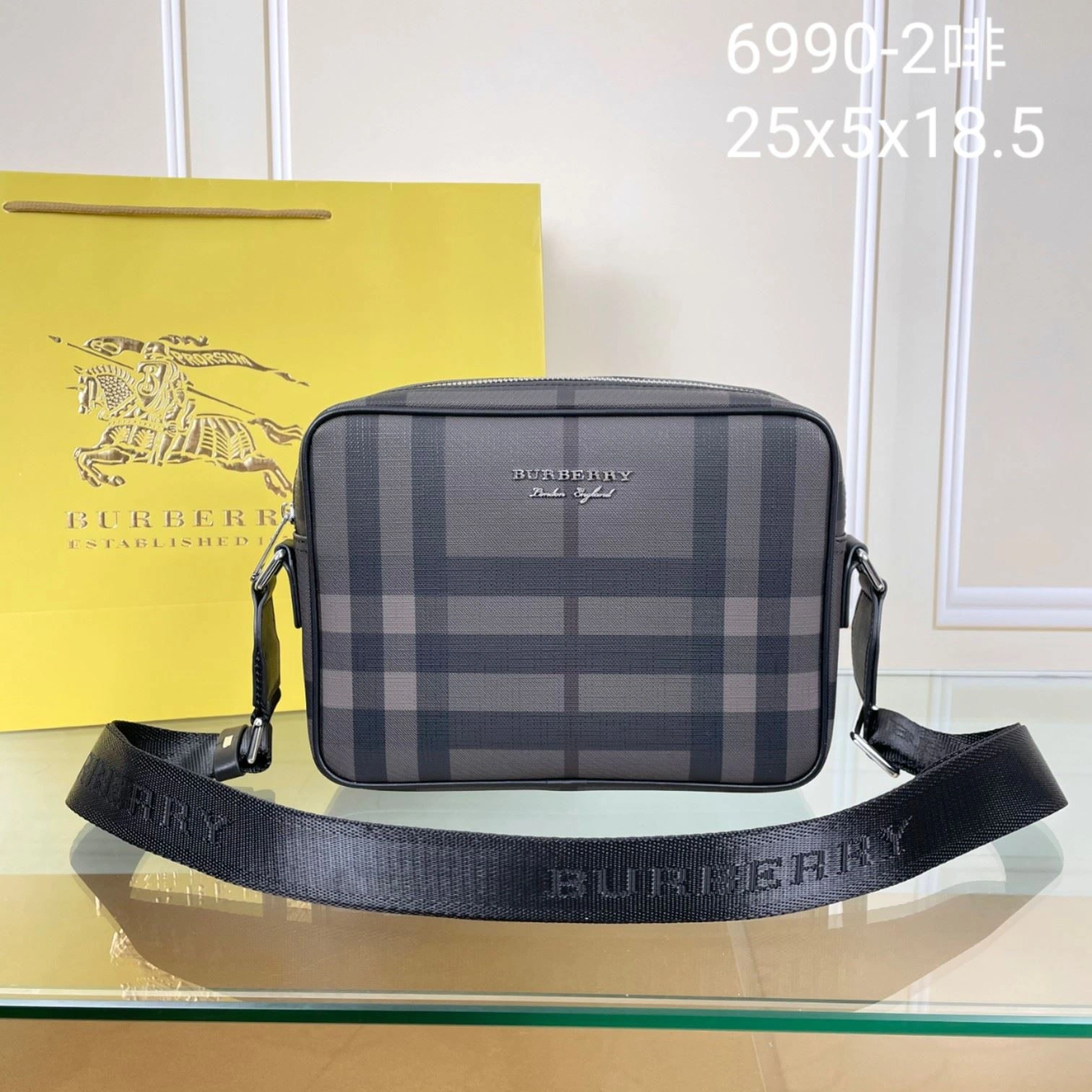 Mens Burberry Satchel Bags TimelessDesign 92240