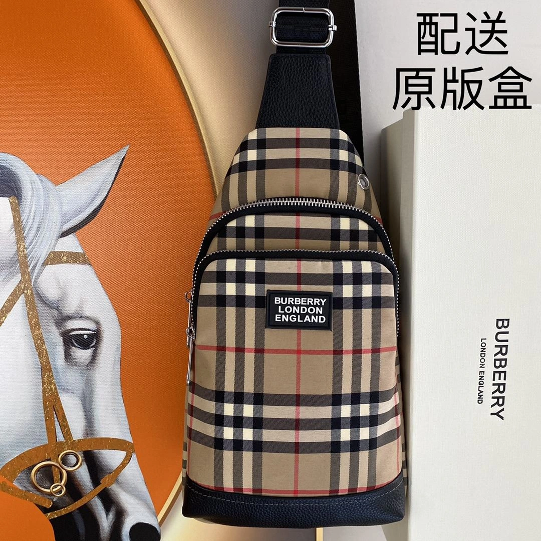 Mens Burberry Waist Chest Packs WaterResistant 93230